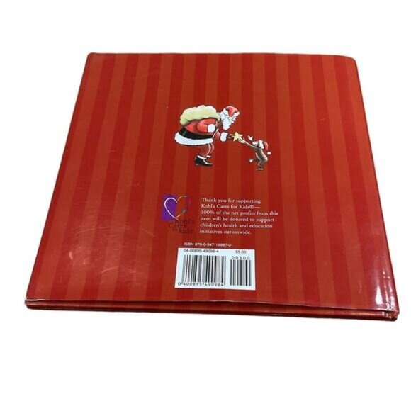 2016 Kohls Cares Merry Christmas Curious George Plush Stuffed Animal and Book - Picture 4 of 11